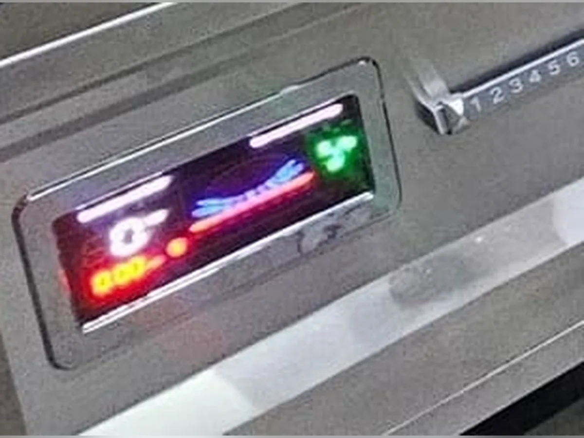 Display panel of a Rathin commercial induction cooktop